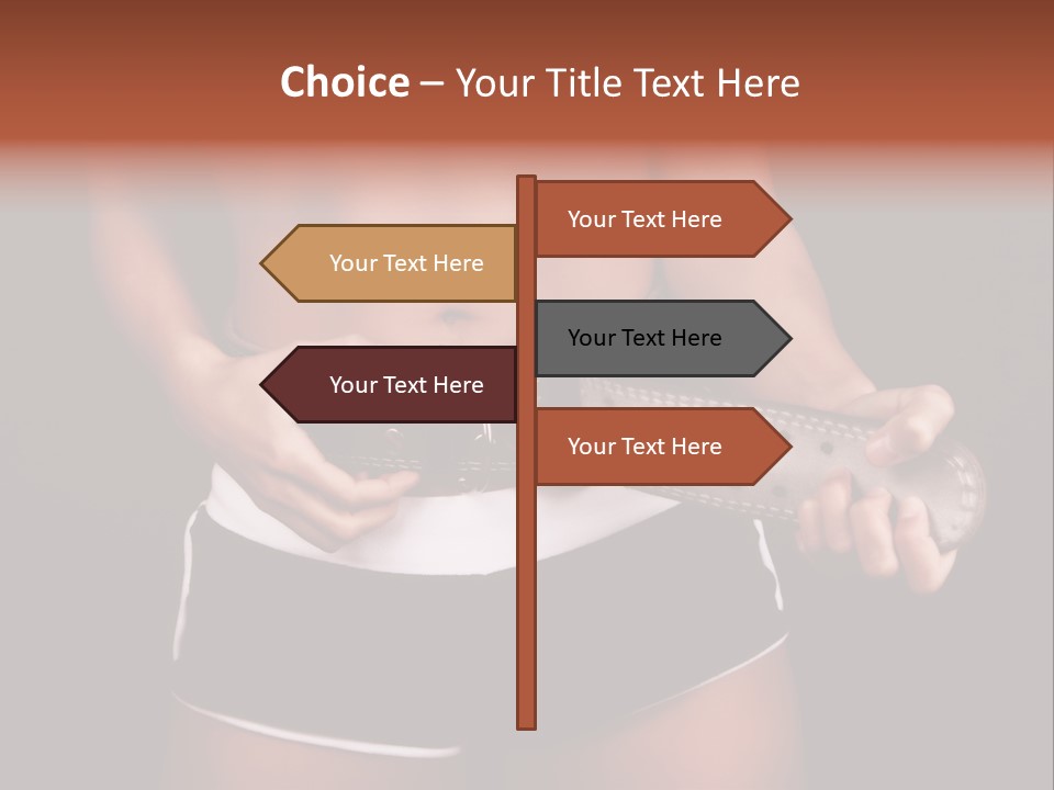 Weight Lifting Belt PowerPoint Template