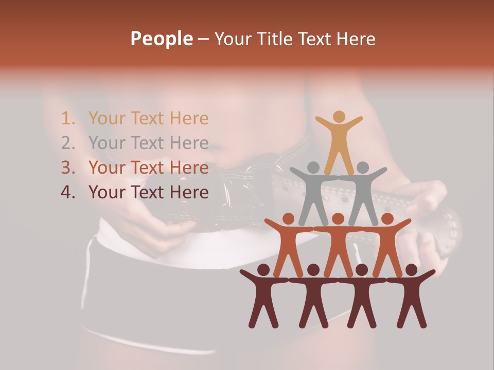 Weight Lifting Belt PowerPoint Template