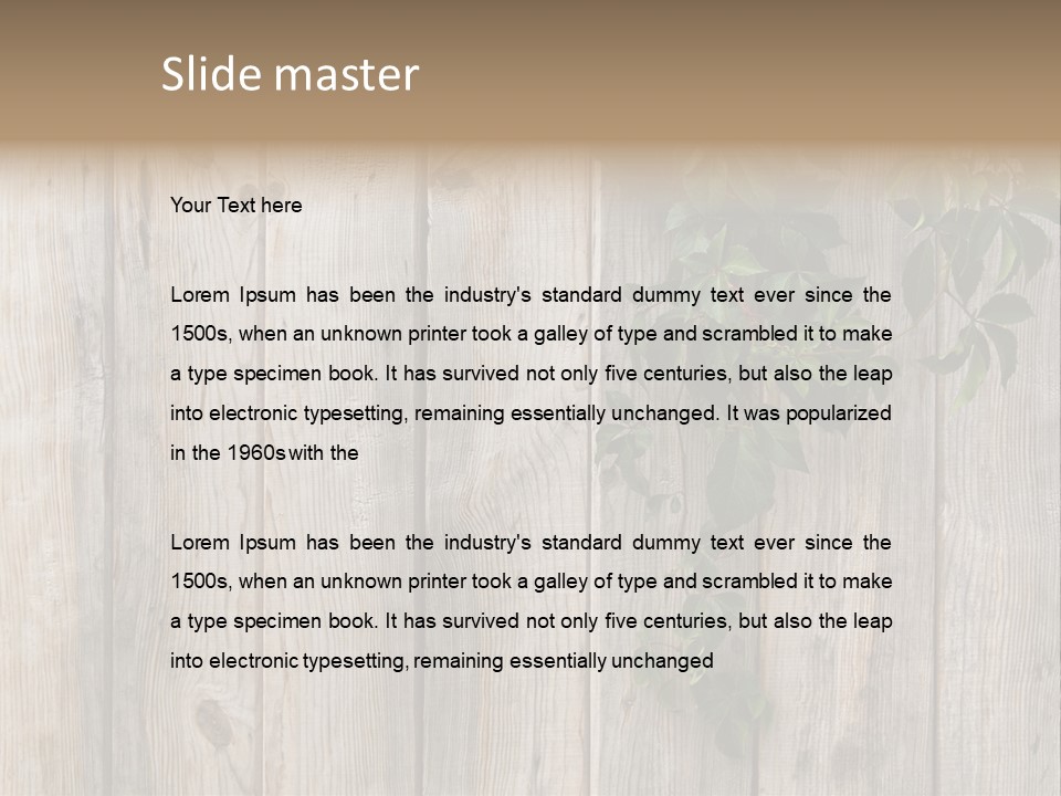 Wood Fence PowerPoint Template