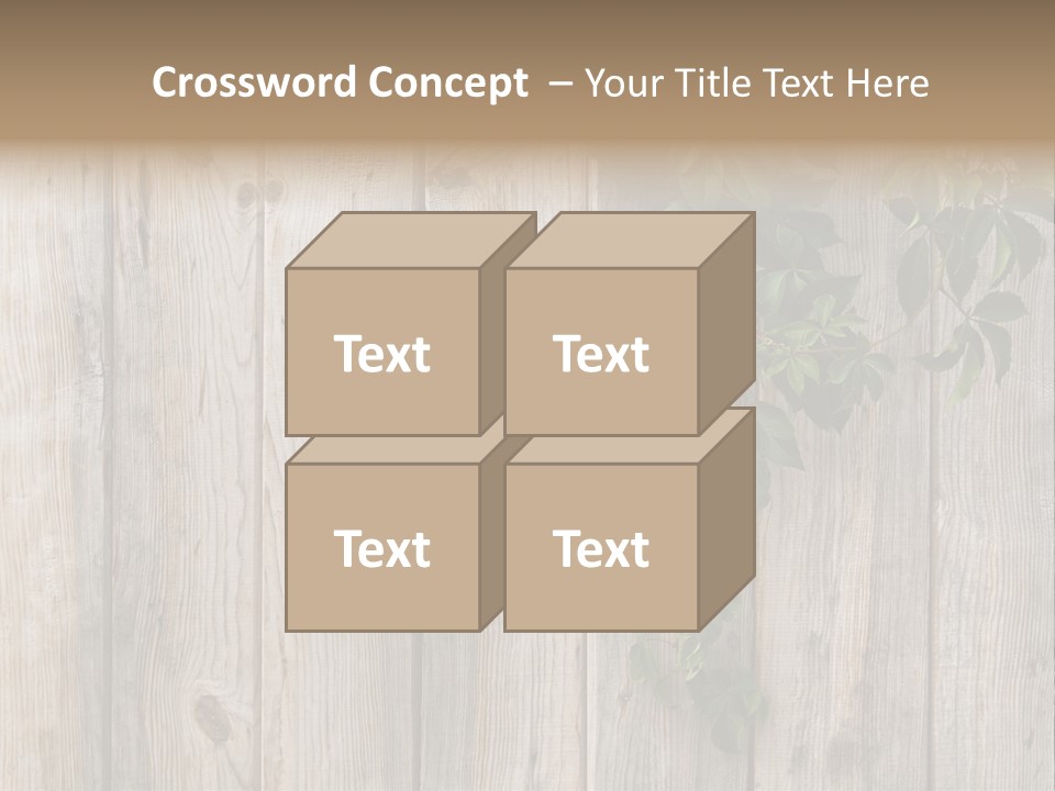 Wood Fence PowerPoint Template
