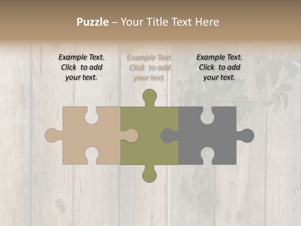 Wood Fence PowerPoint Template