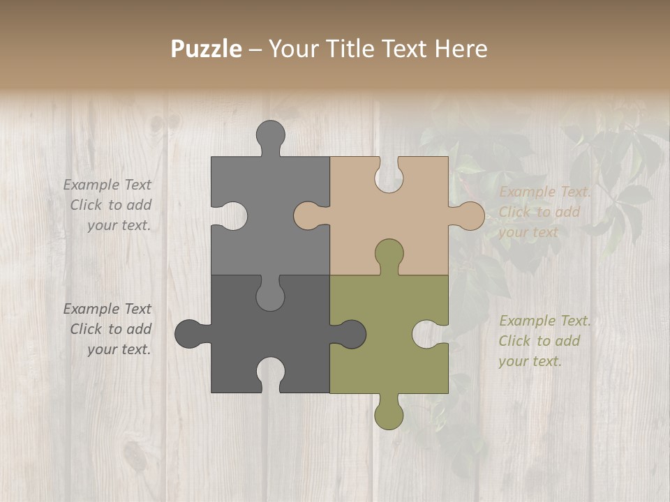Wood Fence PowerPoint Template