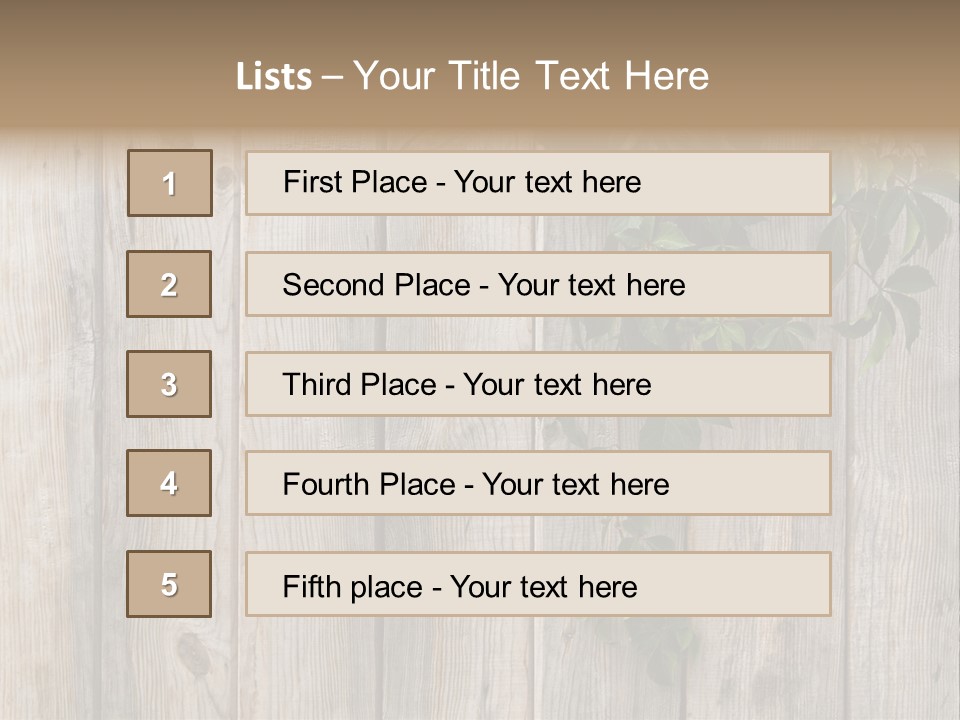 Wood Fence PowerPoint Template