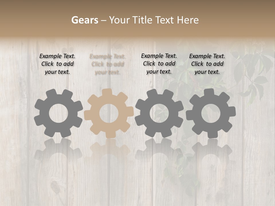 Wood Fence PowerPoint Template