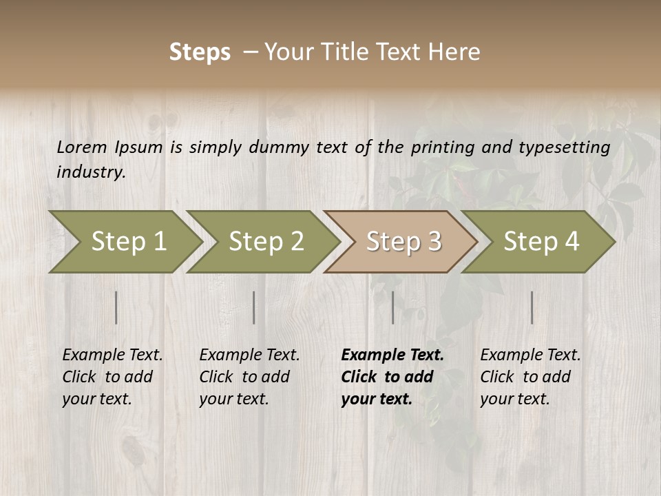 Wood Fence PowerPoint Template