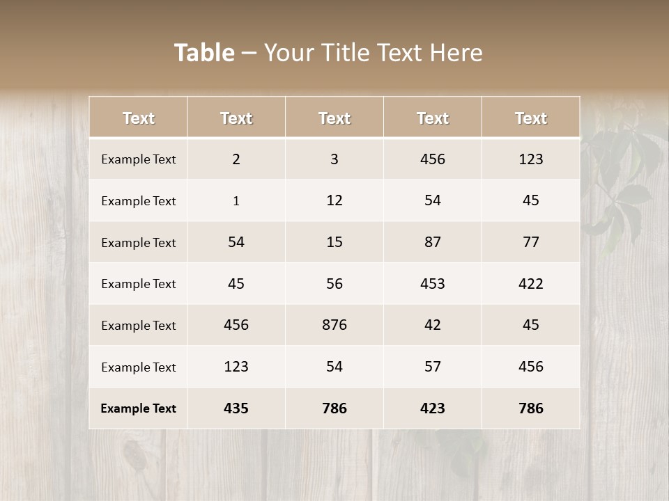 Wood Fence PowerPoint Template