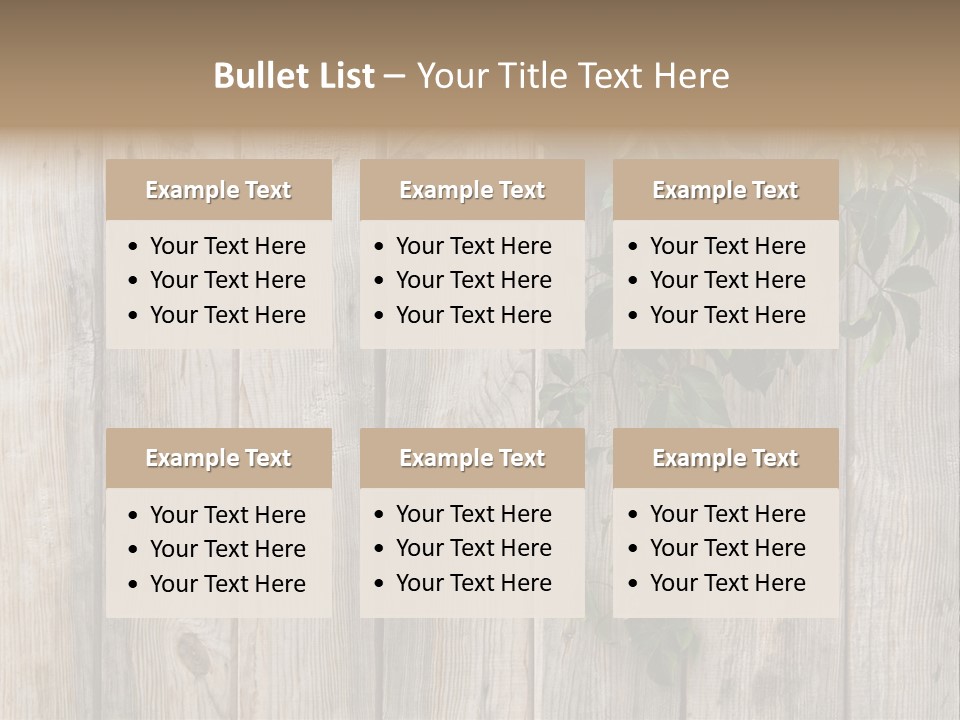 Wood Fence PowerPoint Template