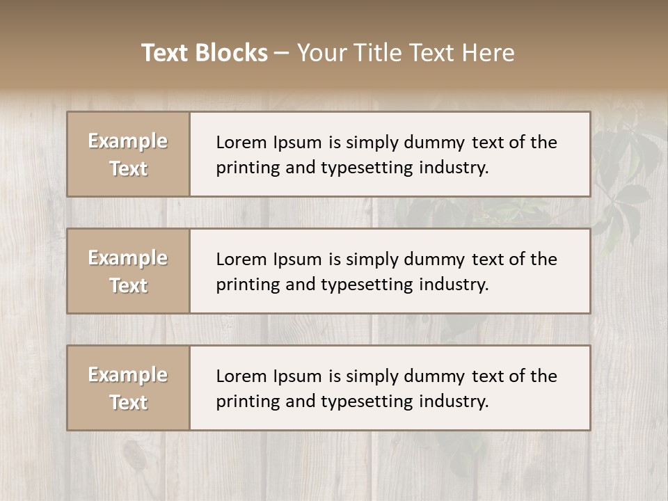 Wood Fence PowerPoint Template