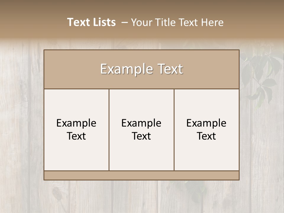 Wood Fence PowerPoint Template