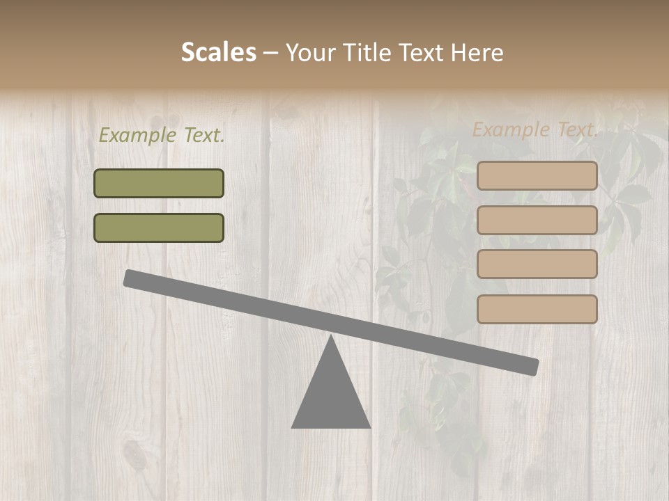 Wood Fence PowerPoint Template