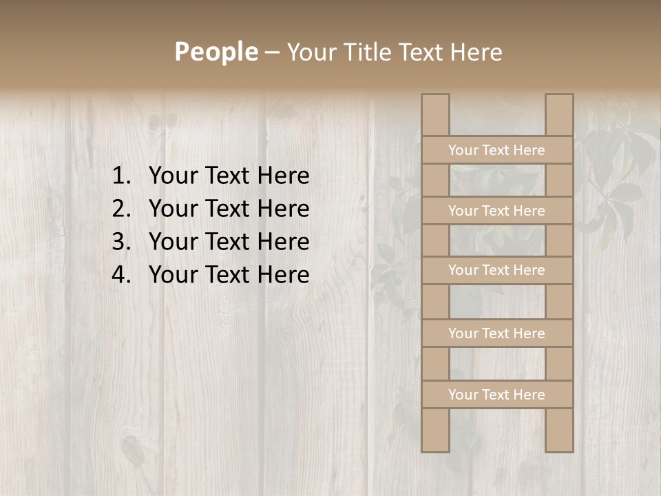 Wood Fence PowerPoint Template