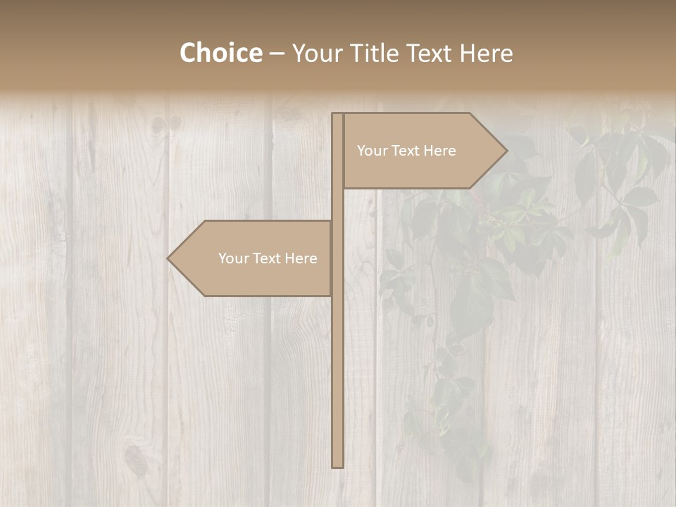 Wood Fence PowerPoint Template