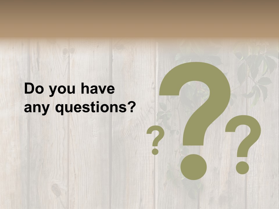 Wood Fence PowerPoint Template