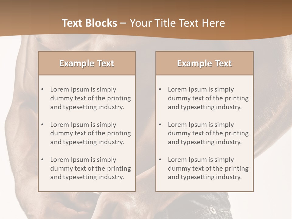 Muscular Body PowerPoint Template
