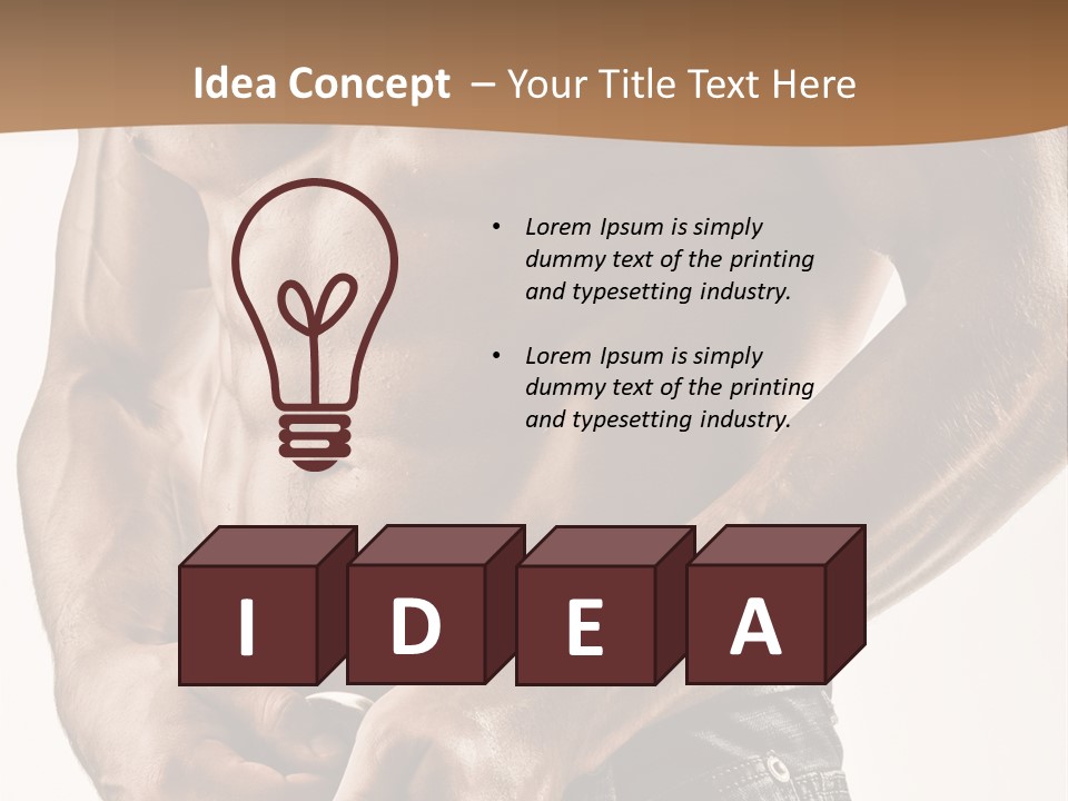 Muscular Body PowerPoint Template