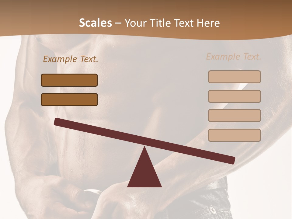 Muscular Body PowerPoint Template