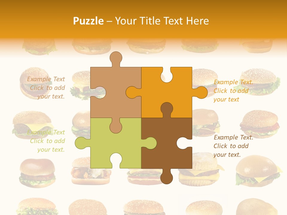 Cheeseburger Background PowerPoint Template