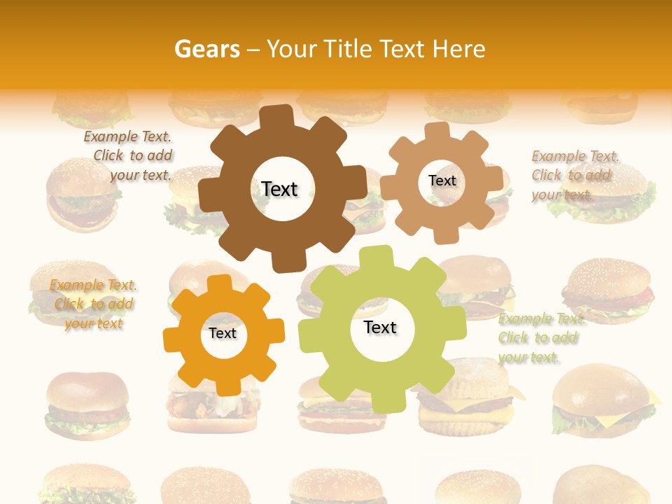 Cheeseburger Background PowerPoint Template