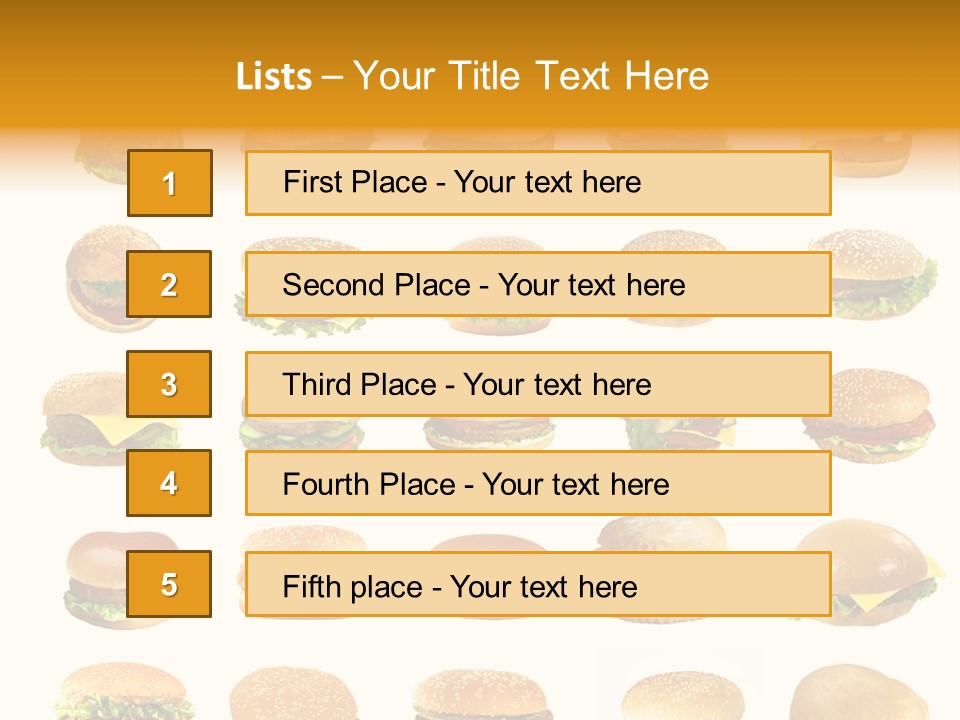 Cheeseburger Background PowerPoint Template