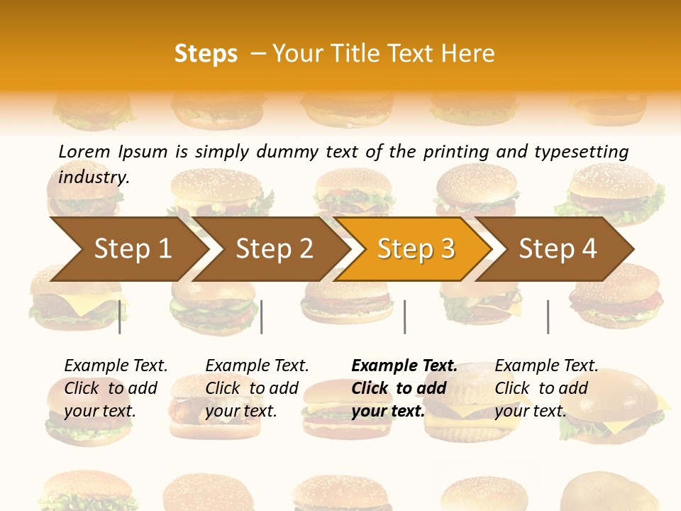 Cheeseburger Background PowerPoint Template
