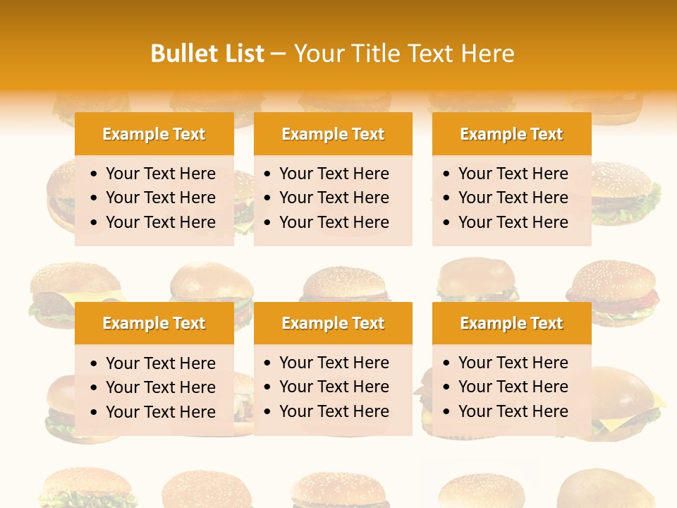 Cheeseburger Background PowerPoint Template