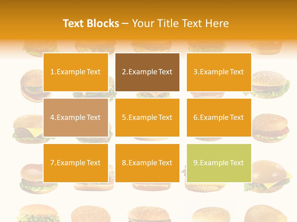 Cheeseburger Background PowerPoint Template