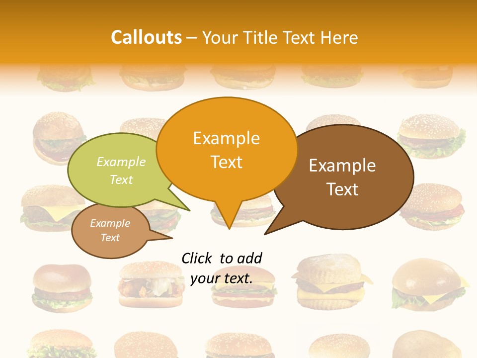 Cheeseburger Background PowerPoint Template