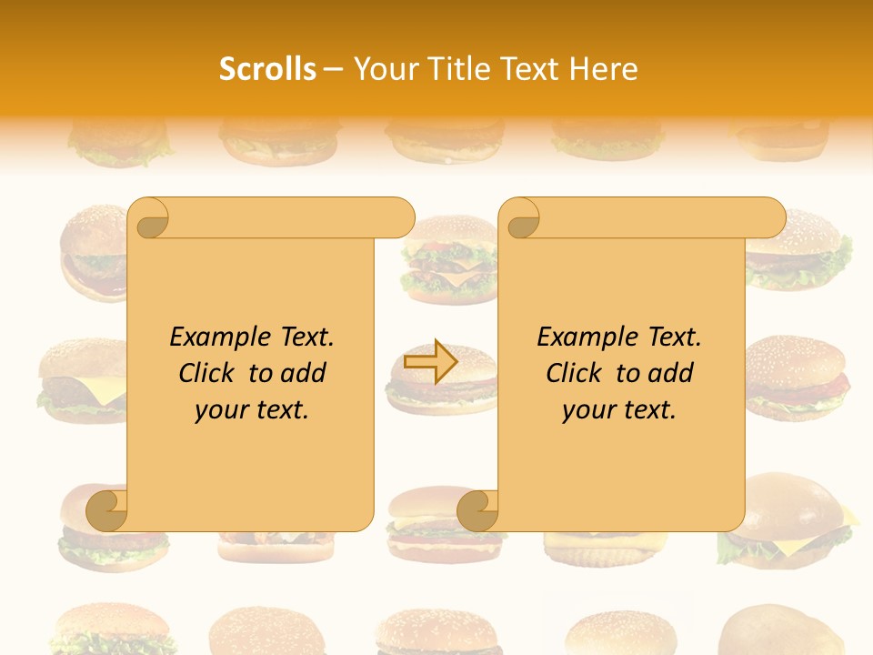 Cheeseburger Background PowerPoint Template