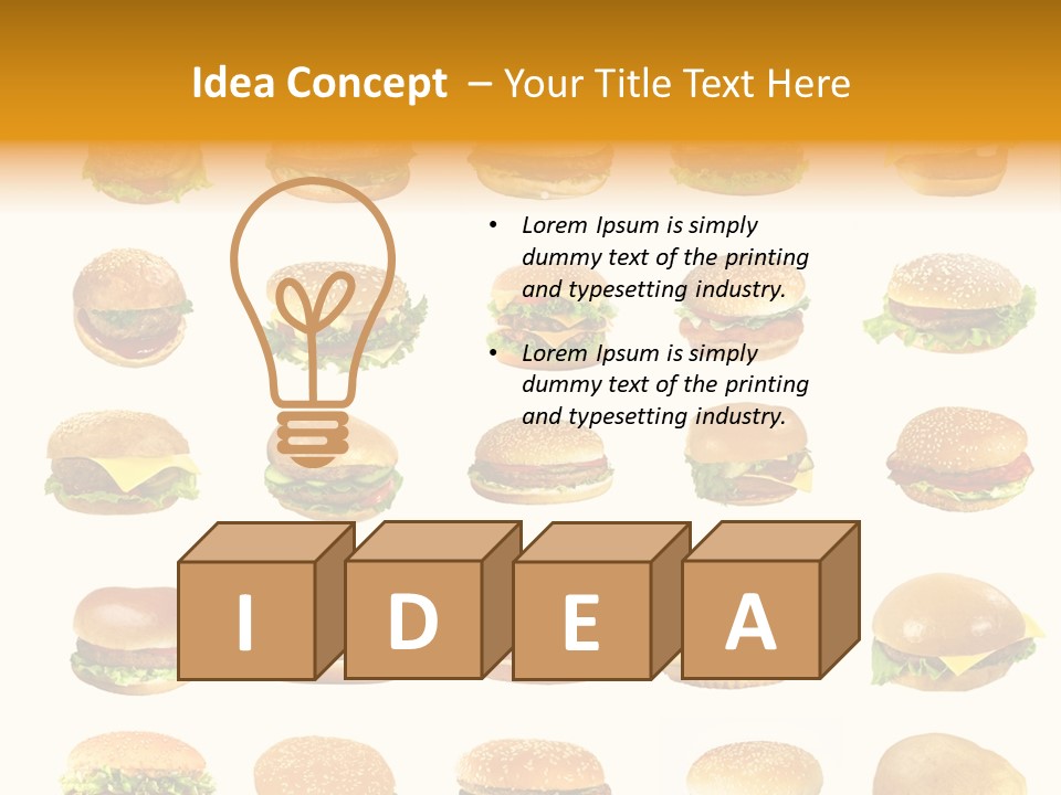 Cheeseburger Background PowerPoint Template