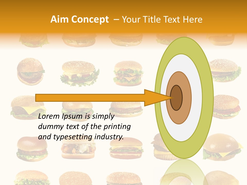 Cheeseburger Background PowerPoint Template
