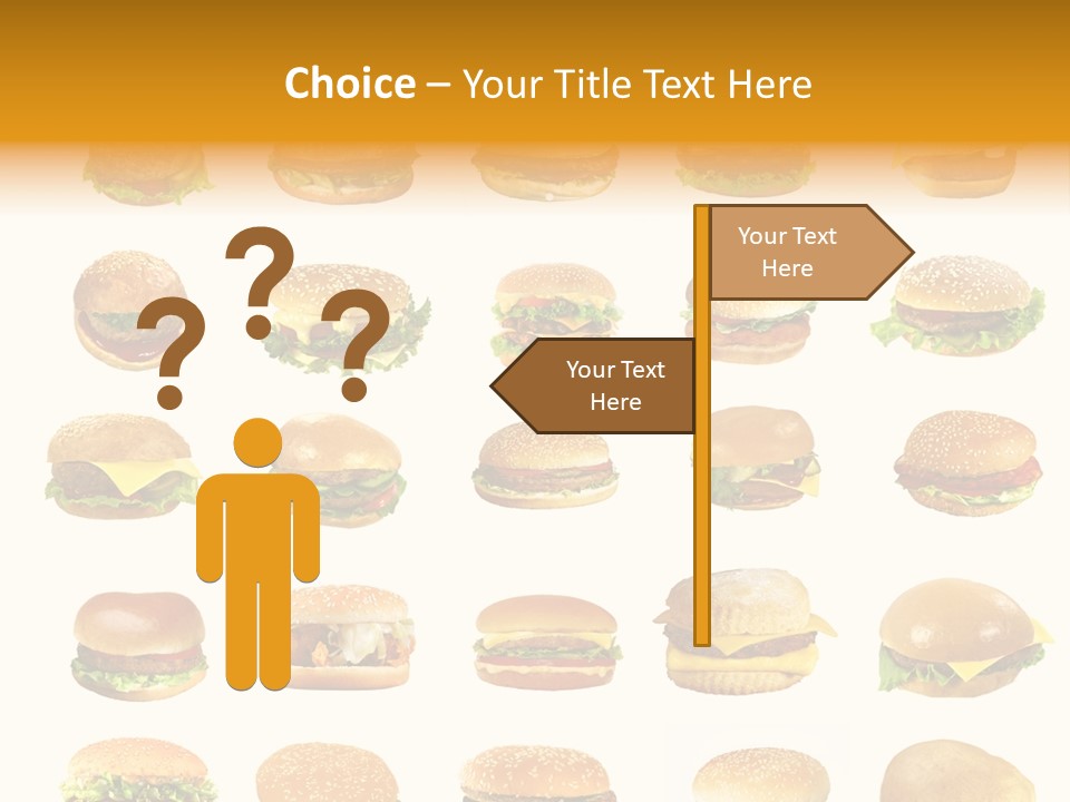 Cheeseburger Background PowerPoint Template