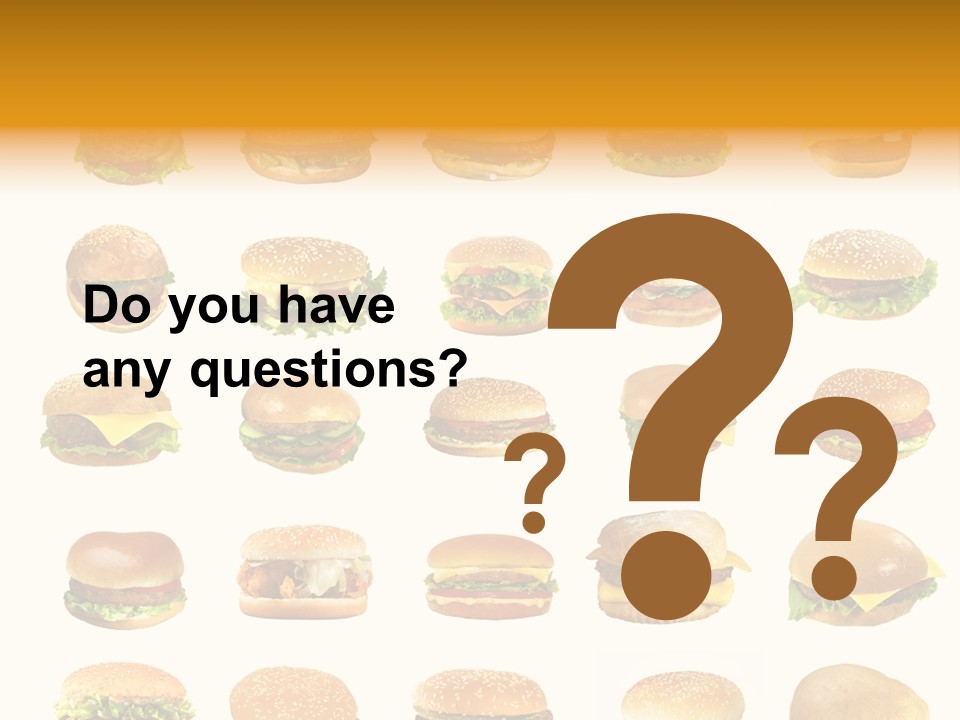 Cheeseburger Background PowerPoint Template