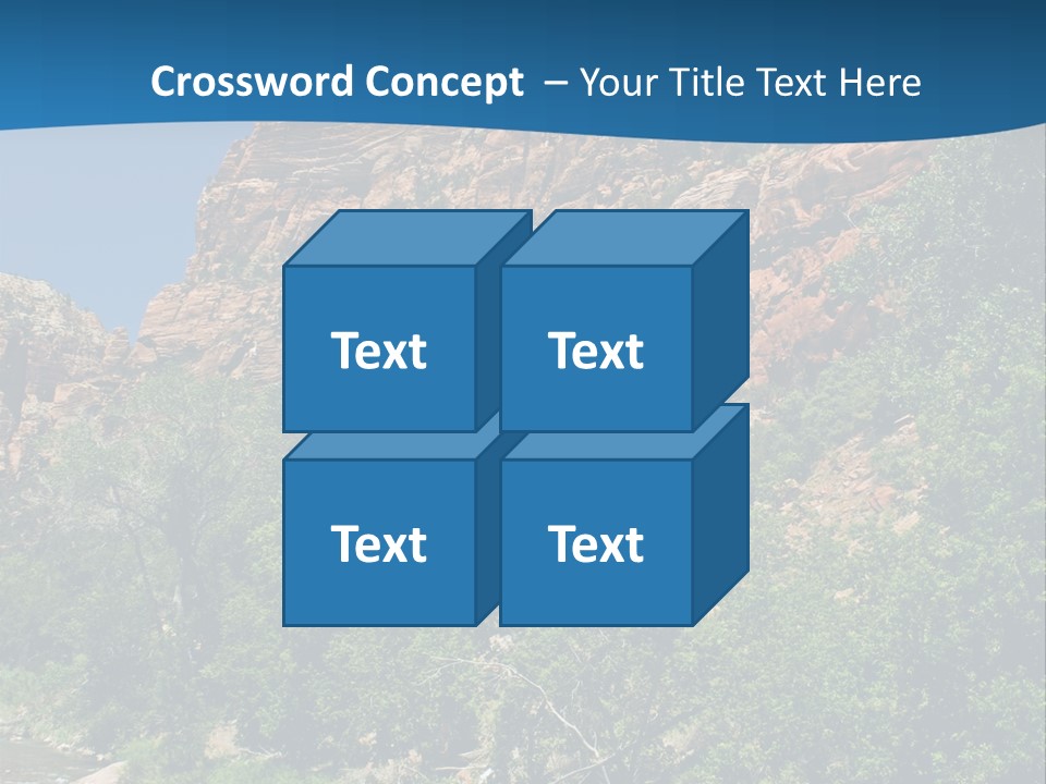 Landscape Rock Geology PowerPoint Template