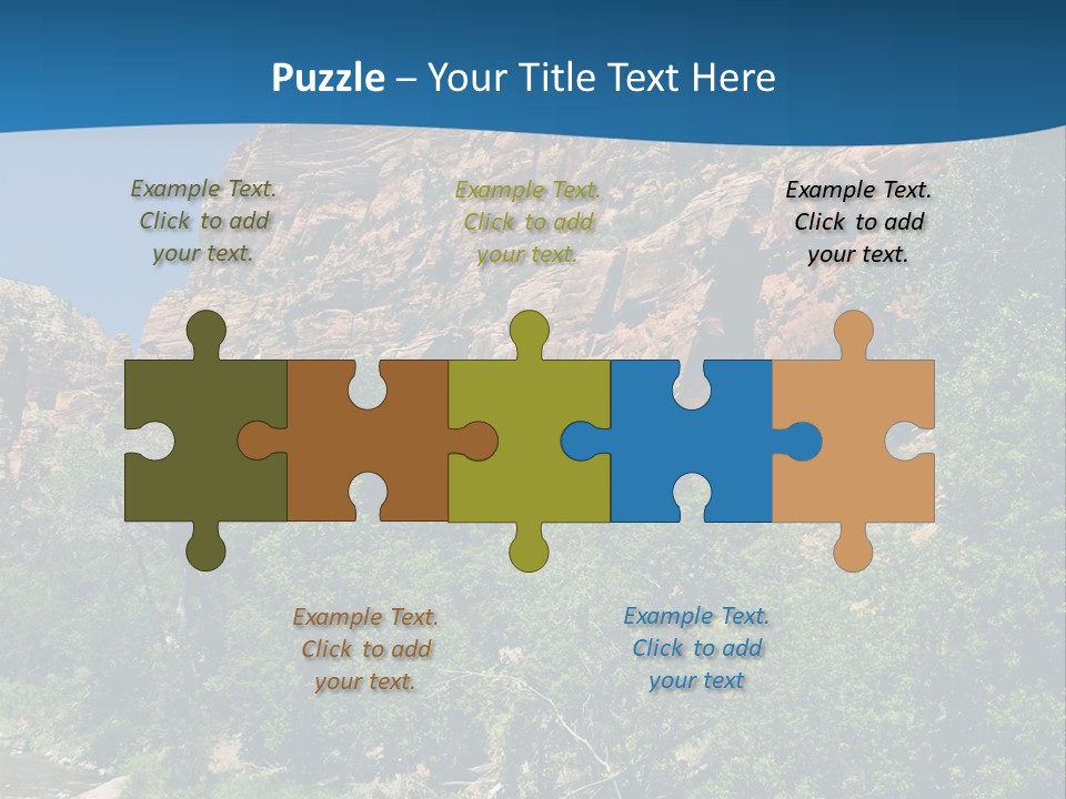 Landscape Rock Geology PowerPoint Template