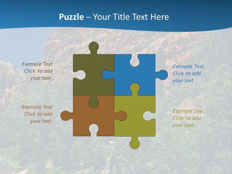 Landscape Rock Geology PowerPoint Template