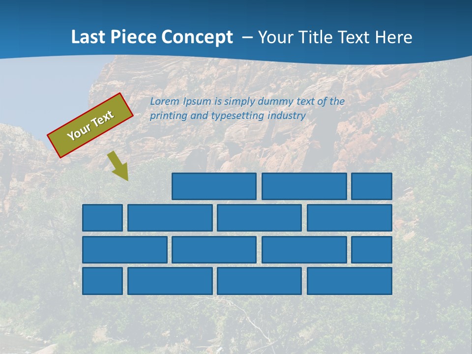 Landscape Rock Geology PowerPoint Template