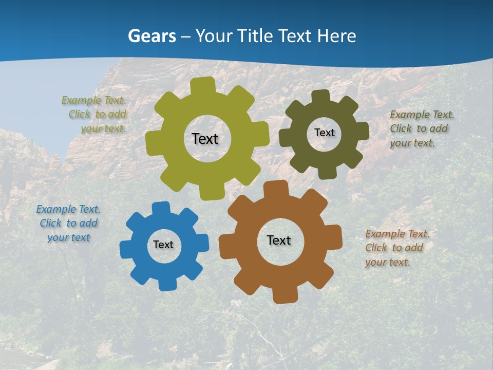 Landscape Rock Geology PowerPoint Template