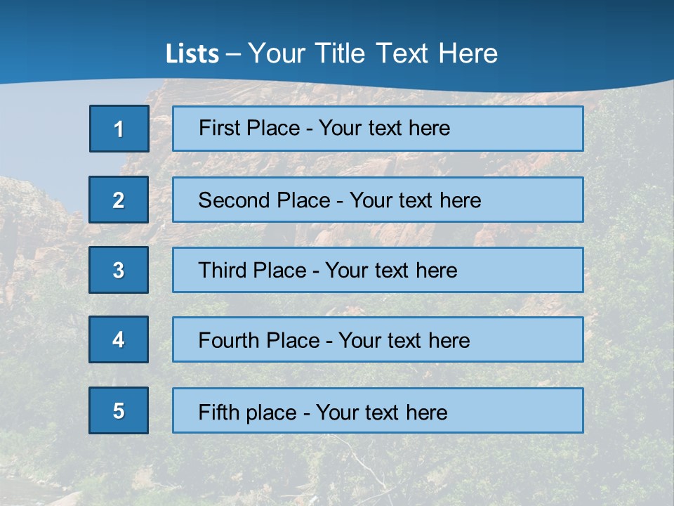 Landscape Rock Geology PowerPoint Template