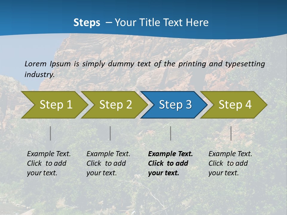 Landscape Rock Geology PowerPoint Template