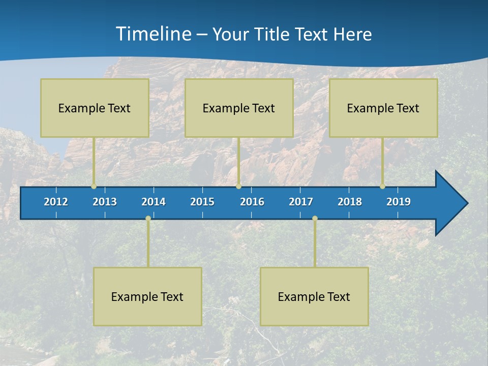 Landscape Rock Geology PowerPoint Template