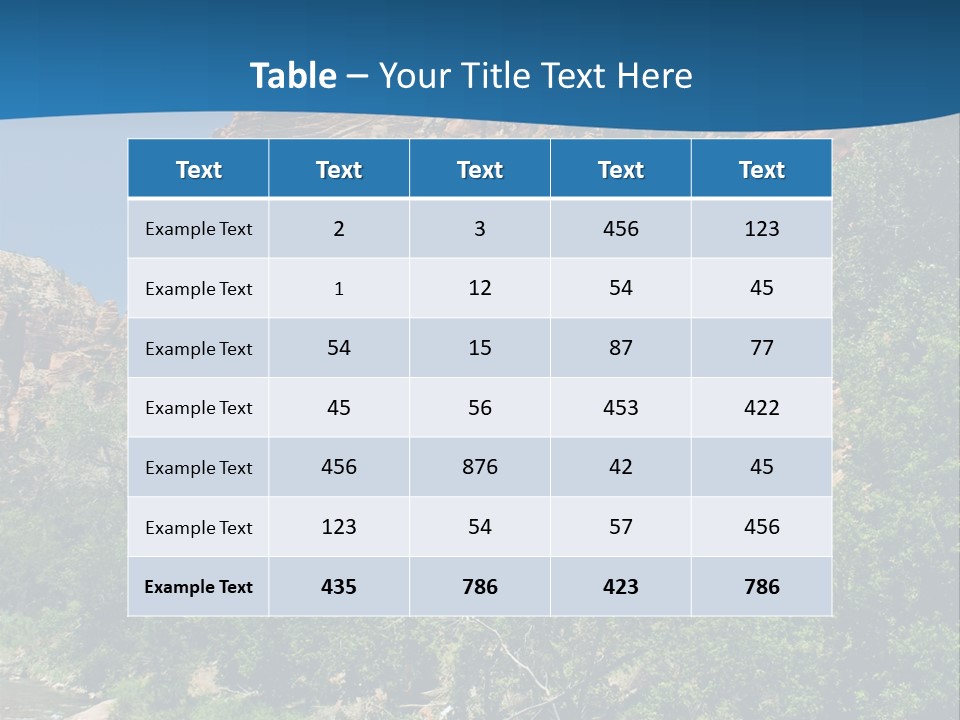 Landscape Rock Geology PowerPoint Template