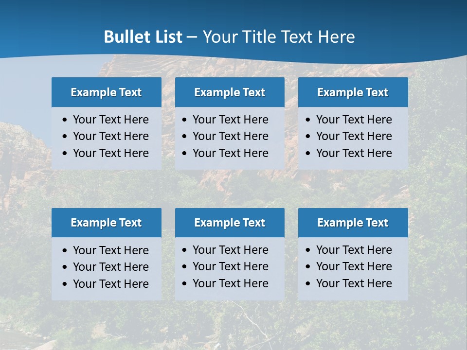 Landscape Rock Geology PowerPoint Template