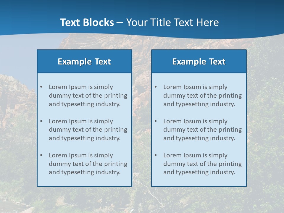 Landscape Rock Geology PowerPoint Template