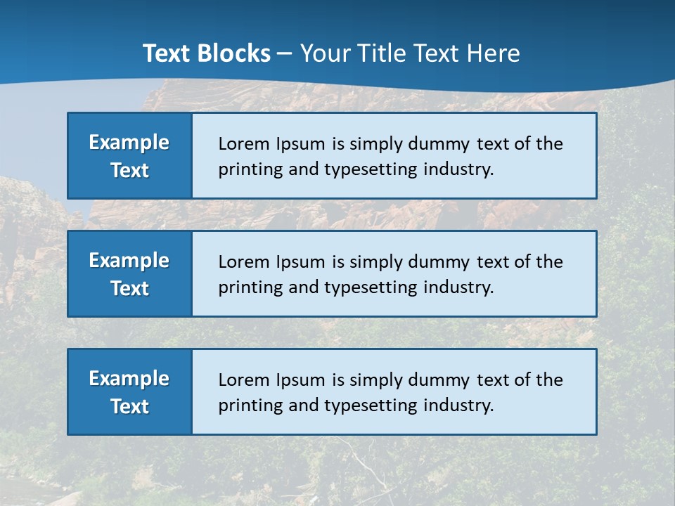 Landscape Rock Geology PowerPoint Template