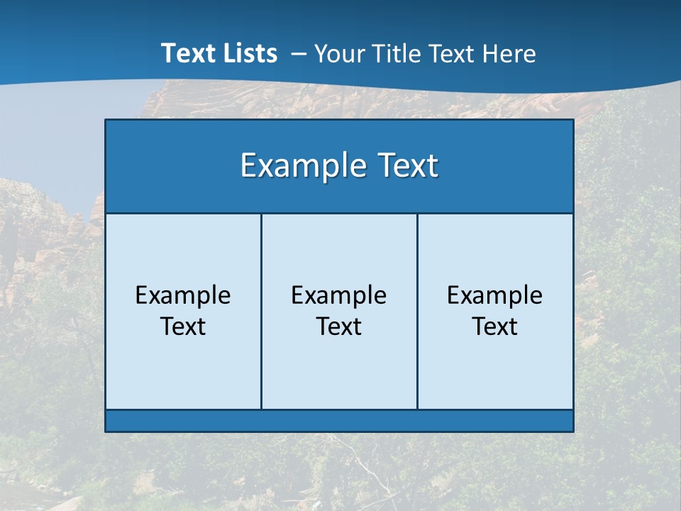 Landscape Rock Geology PowerPoint Template