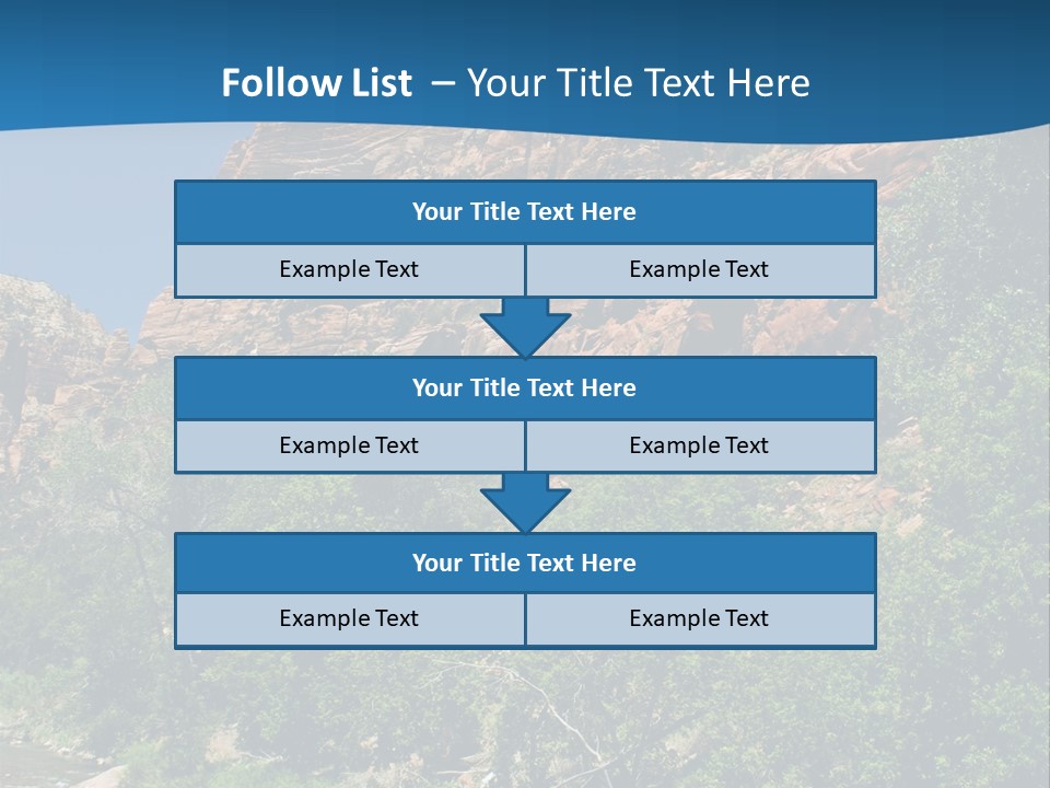 Landscape Rock Geology PowerPoint Template