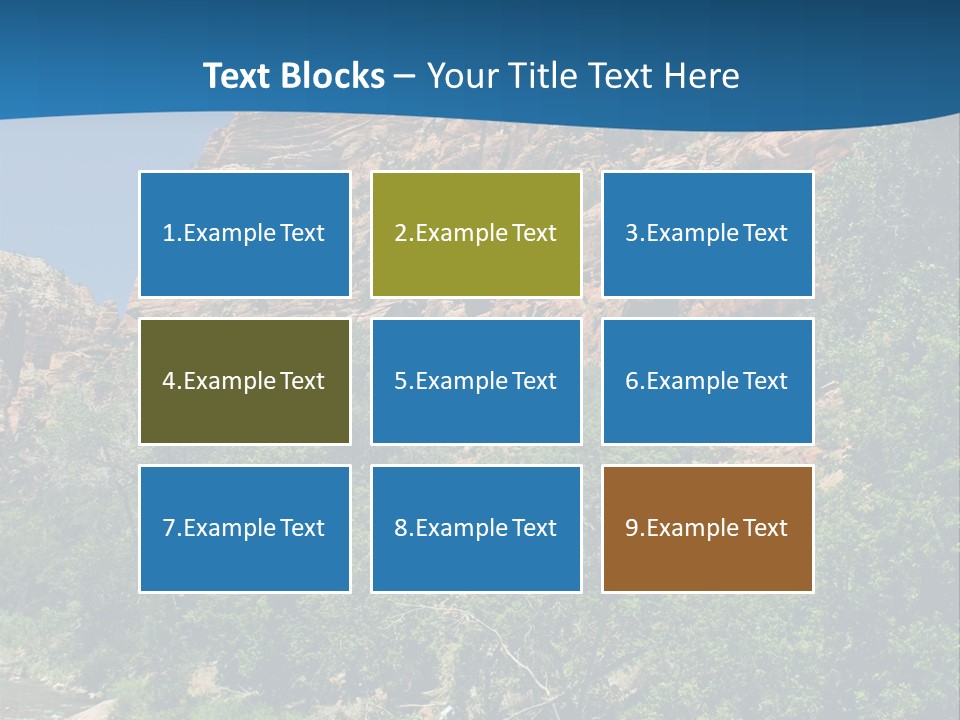 Landscape Rock Geology PowerPoint Template