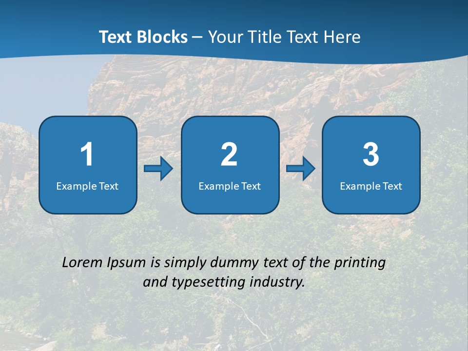 Landscape Rock Geology PowerPoint Template