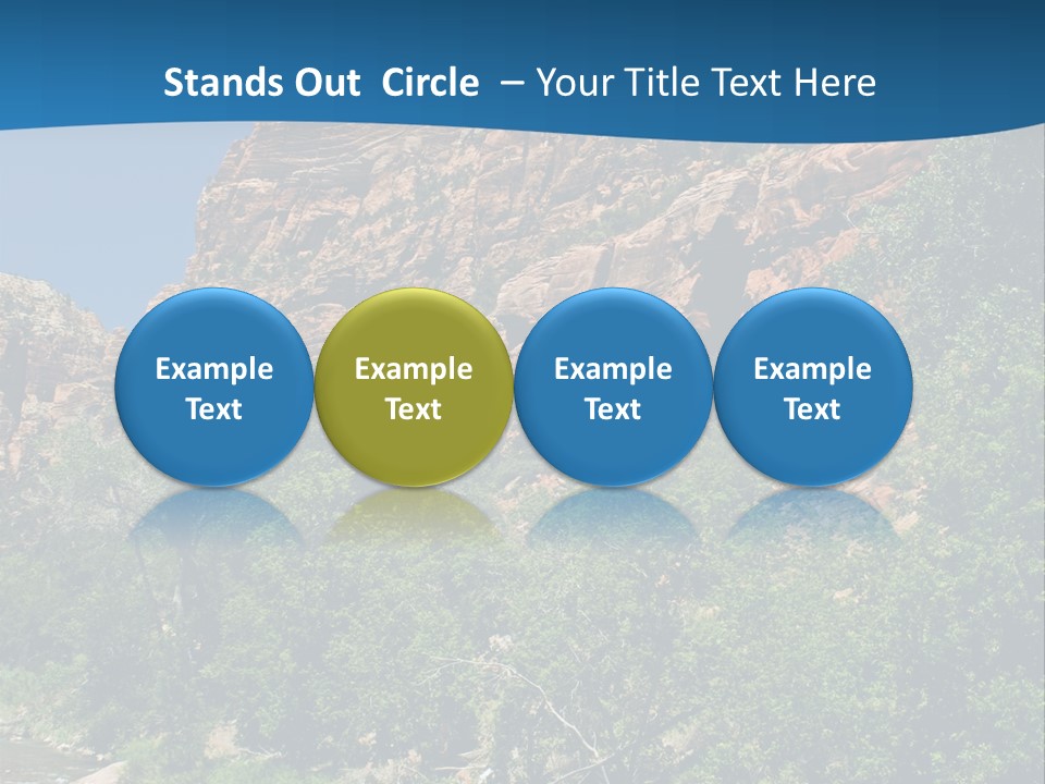 Landscape Rock Geology PowerPoint Template