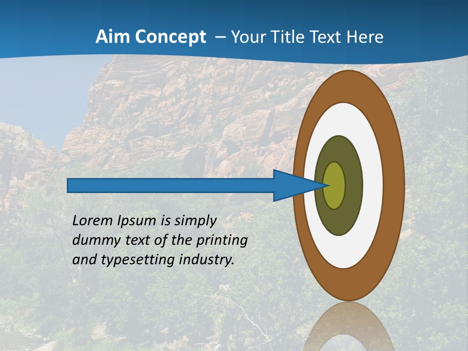 Landscape Rock Geology PowerPoint Template